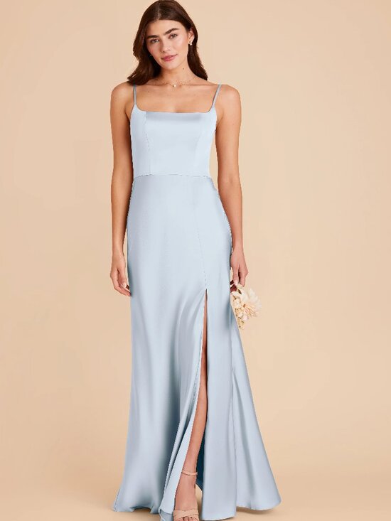 Birdy Grey Dresses & Skirts - Mai Dress by Birdy Grey – Mist Blue Matte Satin Size M